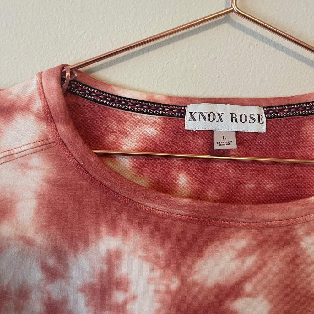Knox Rose Tie-Dye Sweatshirt – Rust & Cream, Cozy Lounge Pullover 🍂✨ - Picture 3 of 4